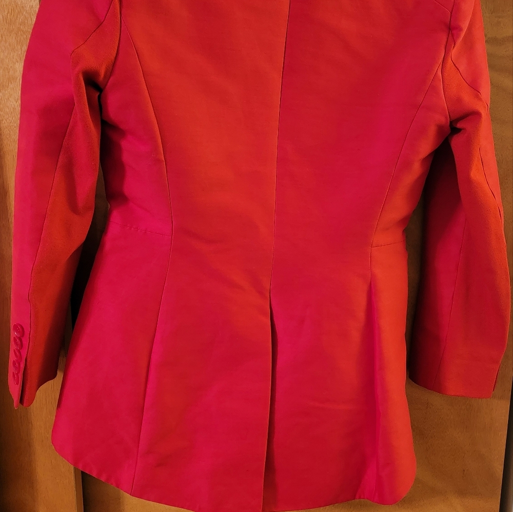 Super Cute & Fashionable BCBG Hi Low Red Blazer